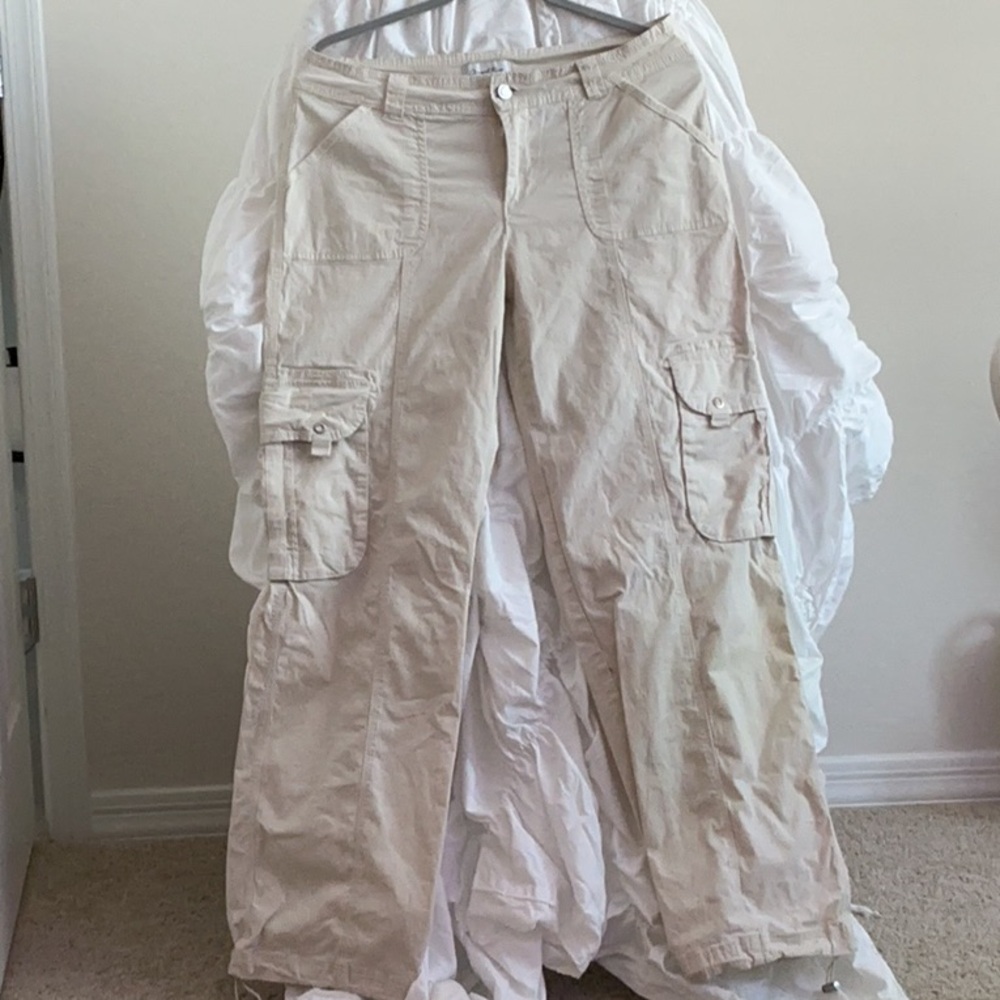 White Cargo Pants